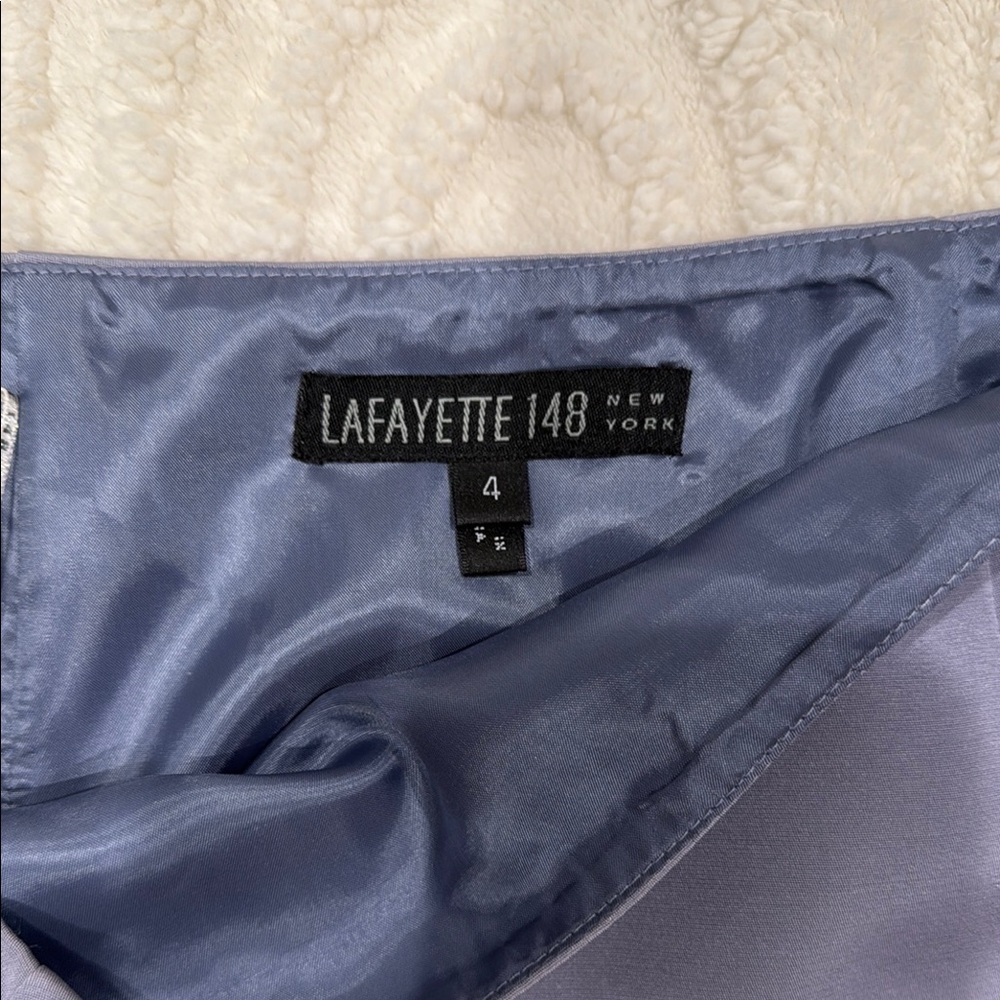 Vintage Elegant Blue Skirt - Picture 2 of 3